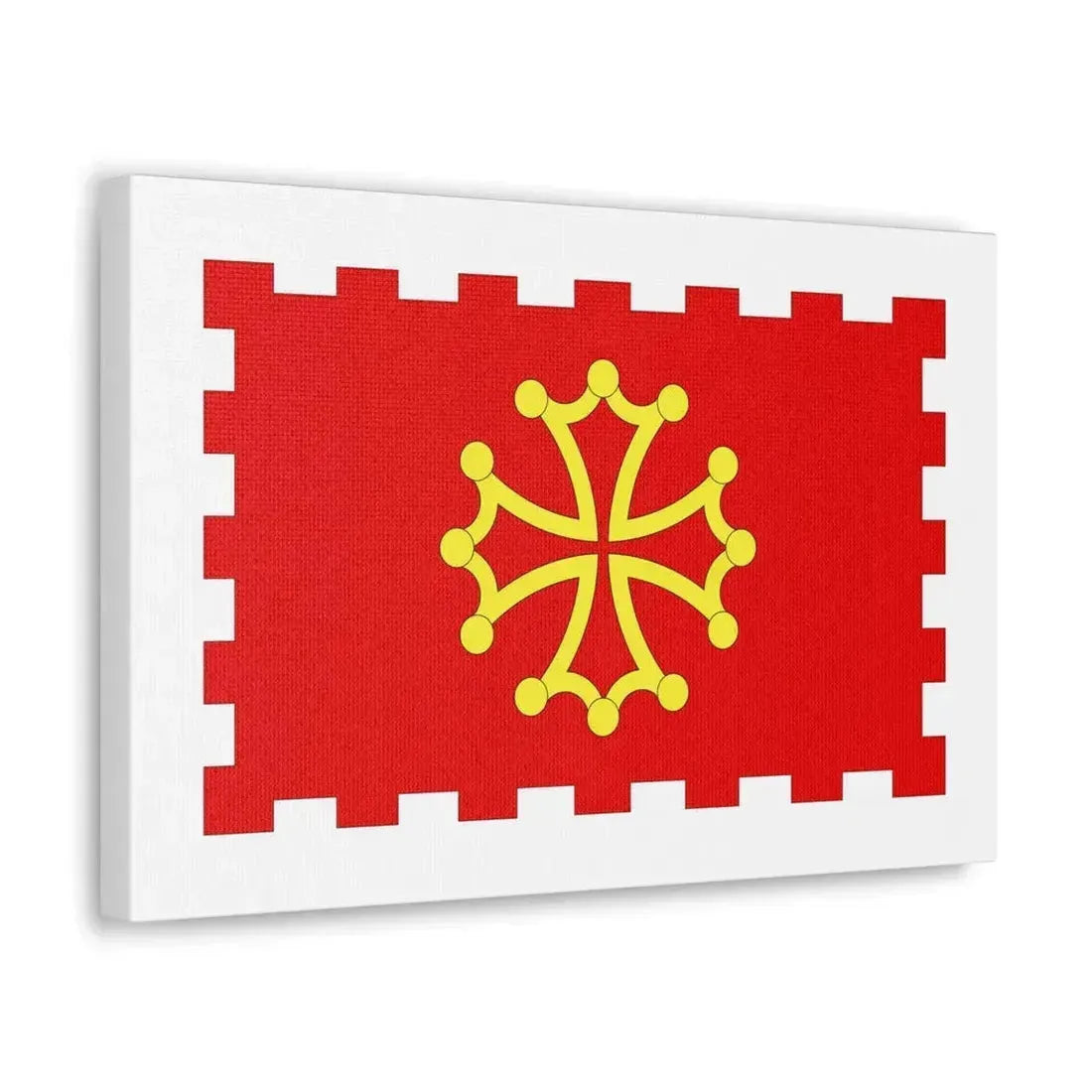 Flag of Aude France 2 - Canvas Wall Art - The Sticker Space