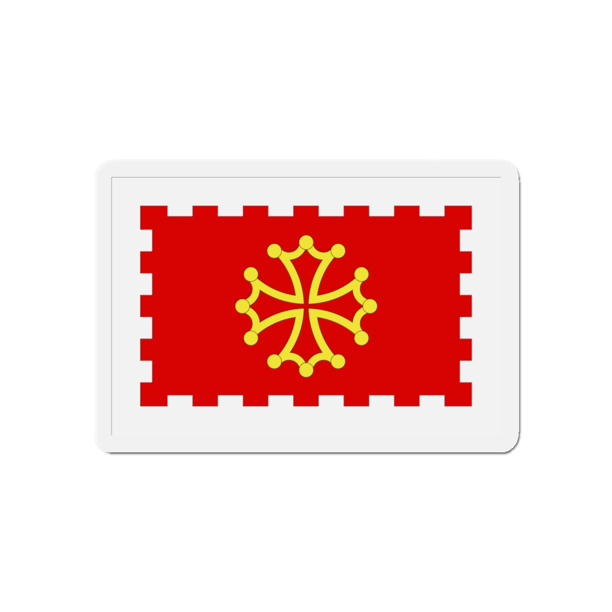 Flag of Aude France 2 - Die-Cut Magnet-5" x 5"-The Sticker Space