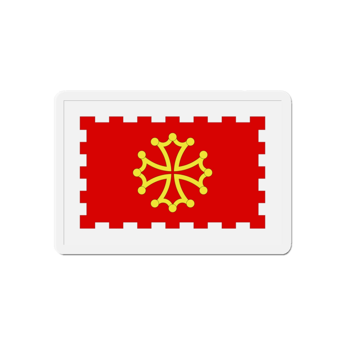 Flag of Aude France 2 - Die-Cut Magnet-6 × 6"-The Sticker Space