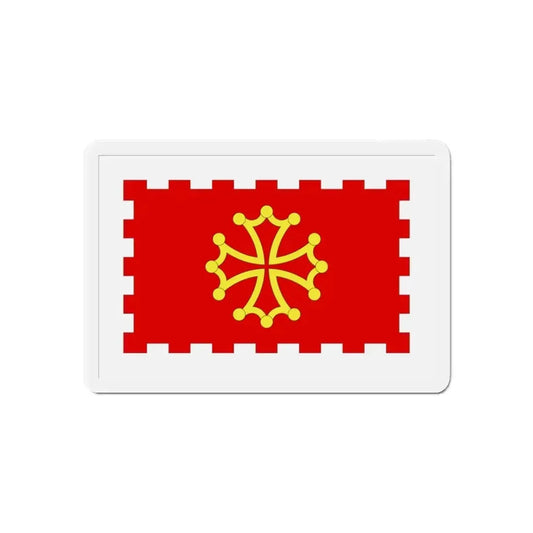 Flag of Aude France 2 - Refrigerator Magnet 6 Inch - The Sticker Space