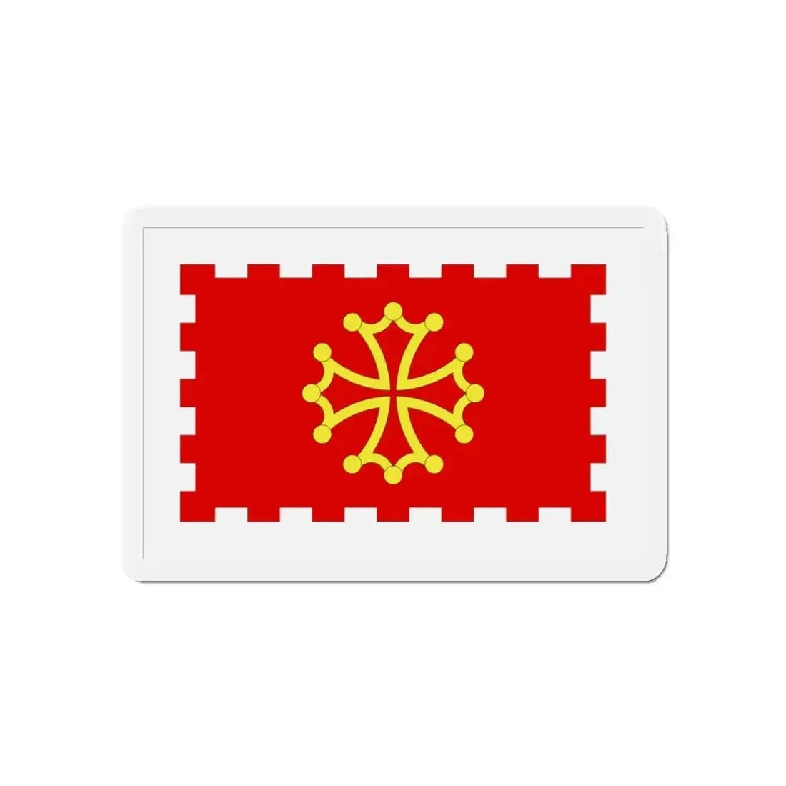Flag of Aude France 2 - Refrigerator Magnet - The Sticker Space