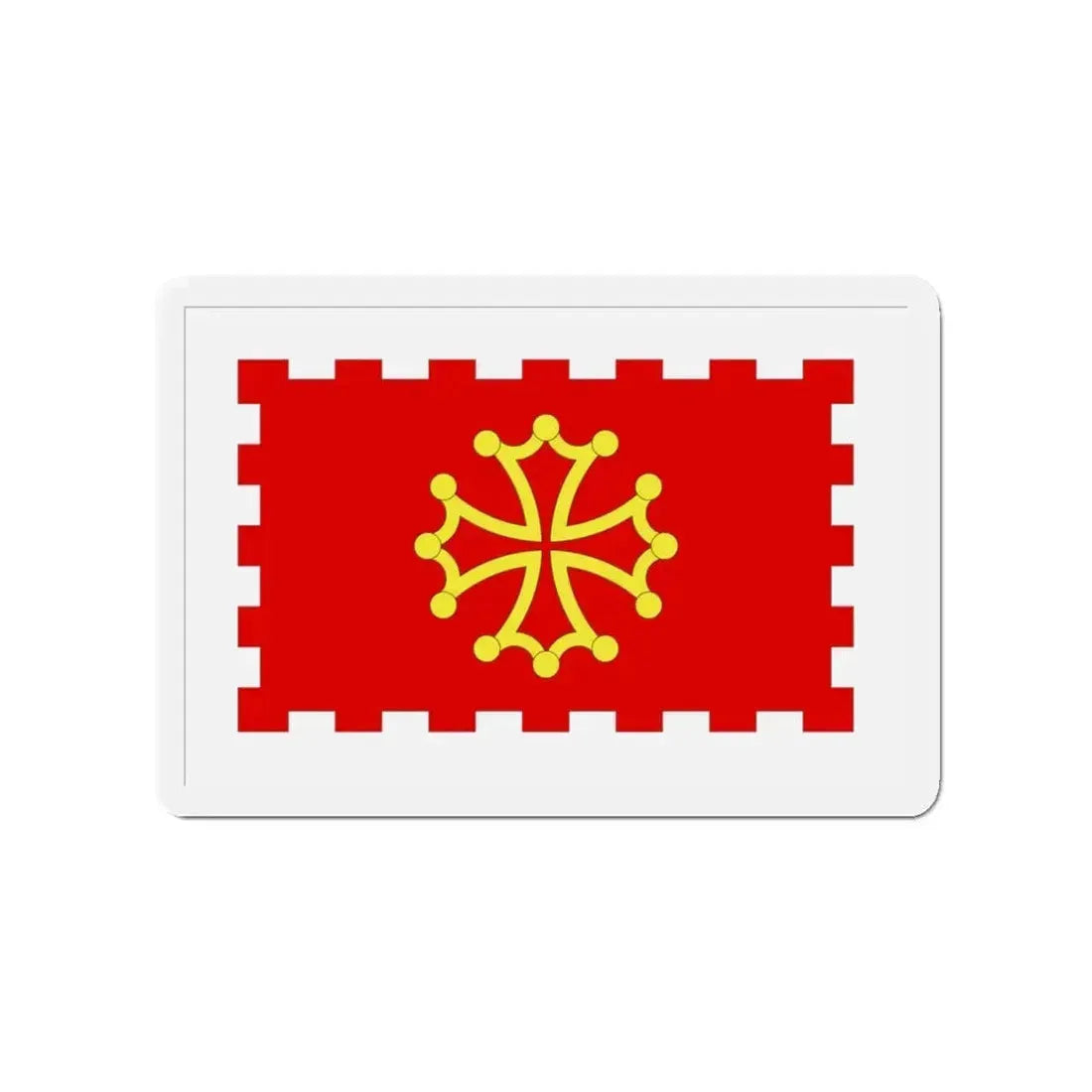 Flag of Aude France 2 - Refrigerator Magnet - The Sticker Space