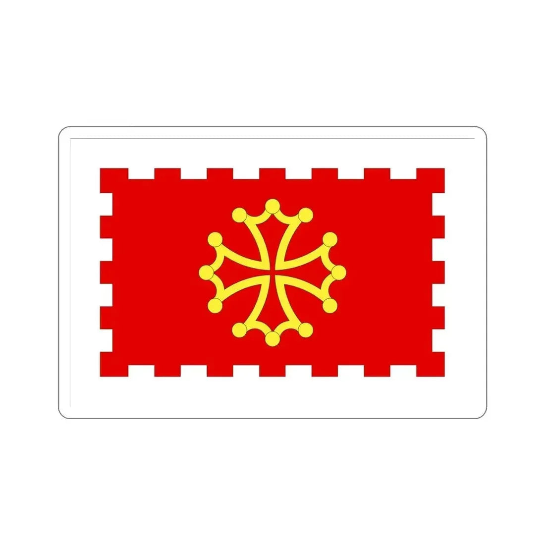 Flag of Aude France 2 STICKER Vinyl Die-Cut Decal - The Sticker Space