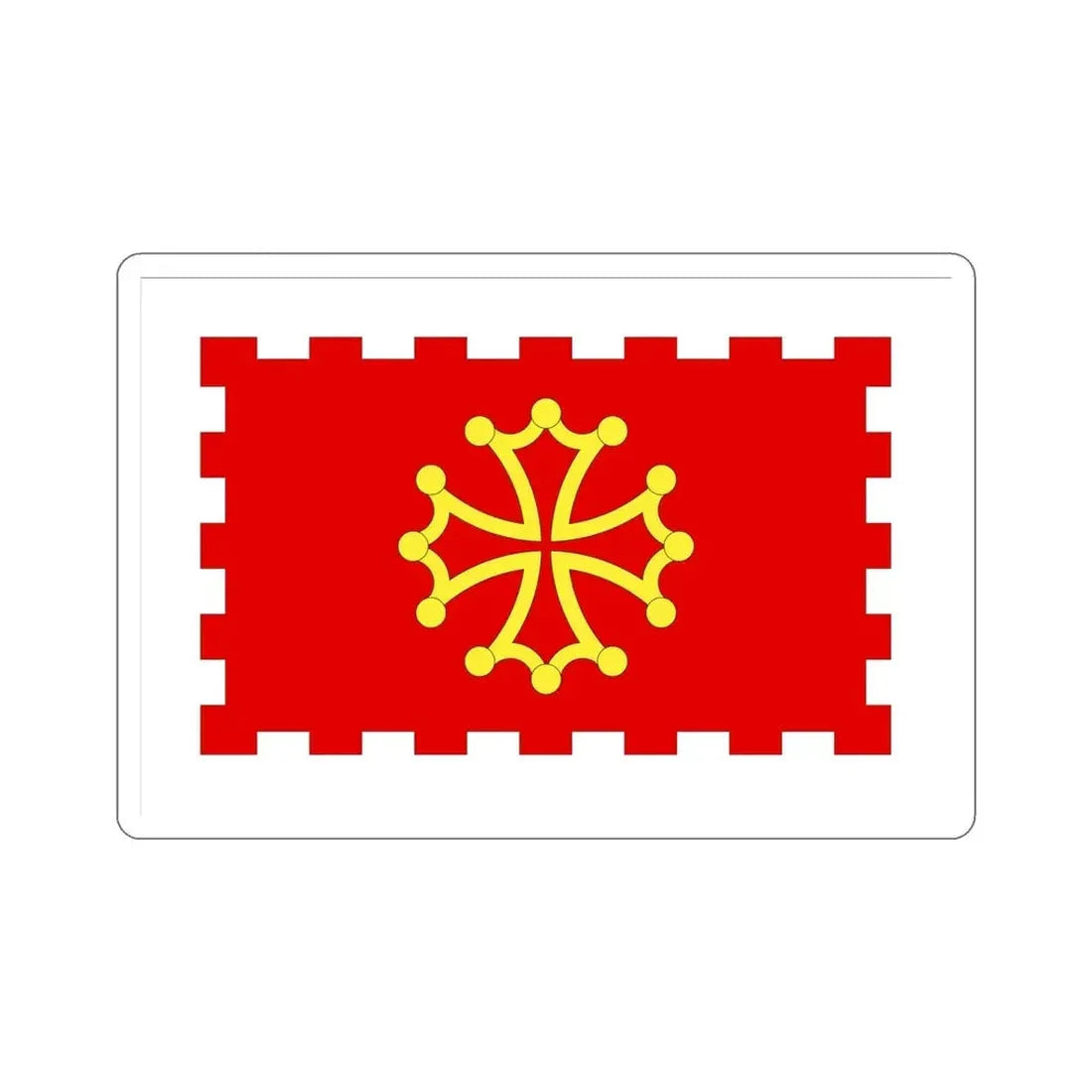 Flag of Aude France 2 STICKER Vinyl Die-Cut Decal - The Sticker Space