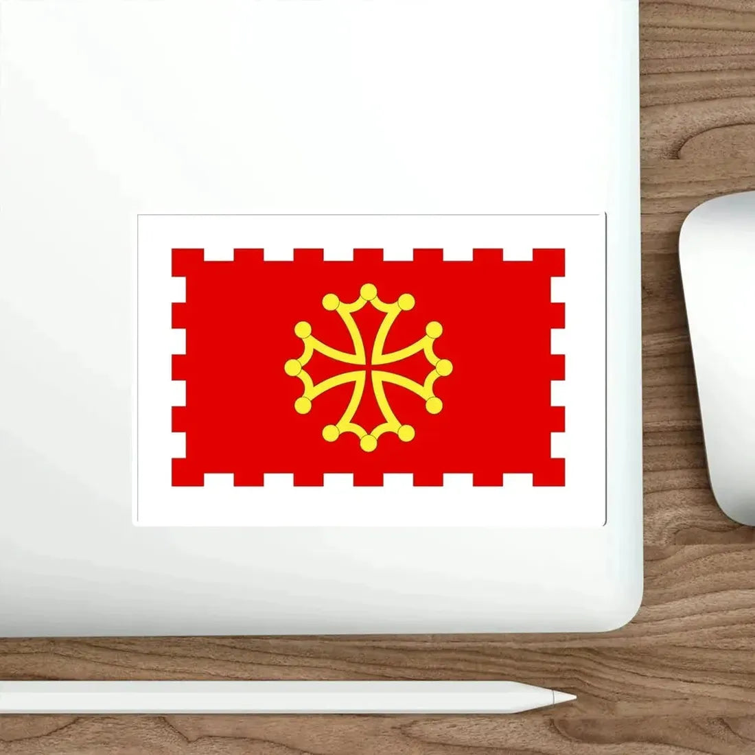 Flag of Aude France 2 STICKER Vinyl Die-Cut Decal - The Sticker Space