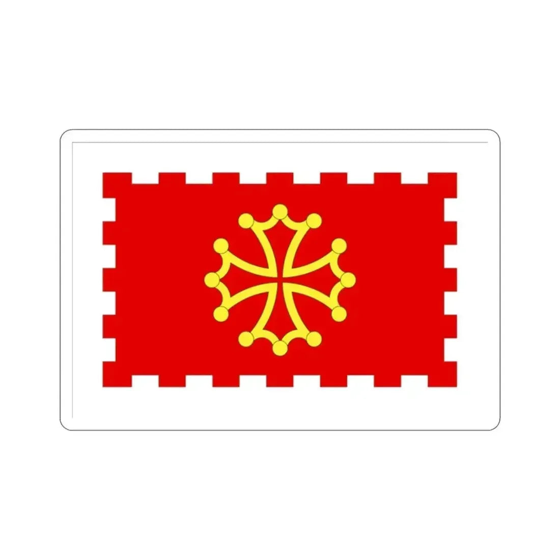 Flag of Aude France 2 STICKER Vinyl Die-Cut Decal - The Sticker Space