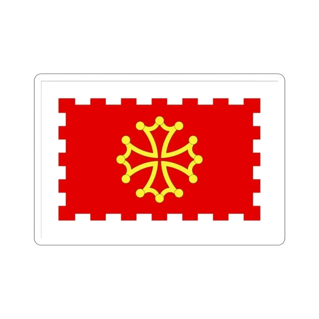Flag of Aude France 2 STICKER Vinyl Die-Cut Decal - The Sticker Space