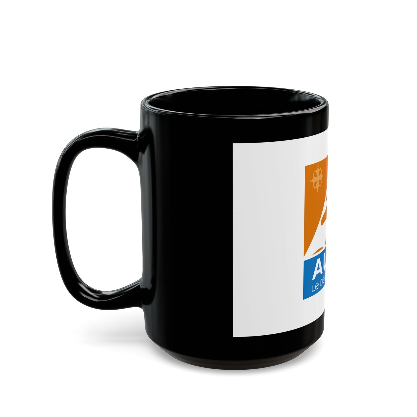 Flag of Aude France - Black Coffee Mug-The Sticker Space