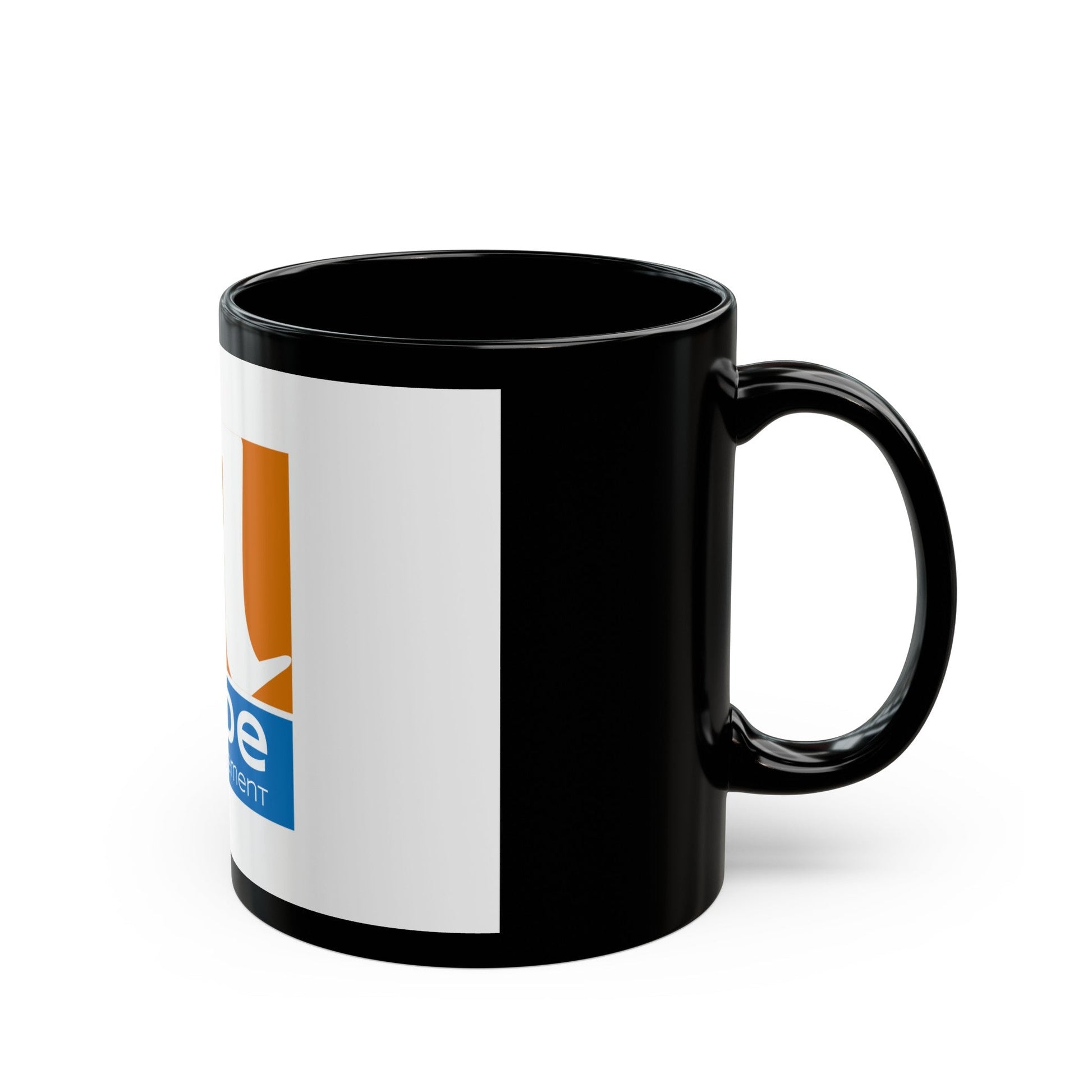 Flag of Aude France - Black Coffee Mug-The Sticker Space