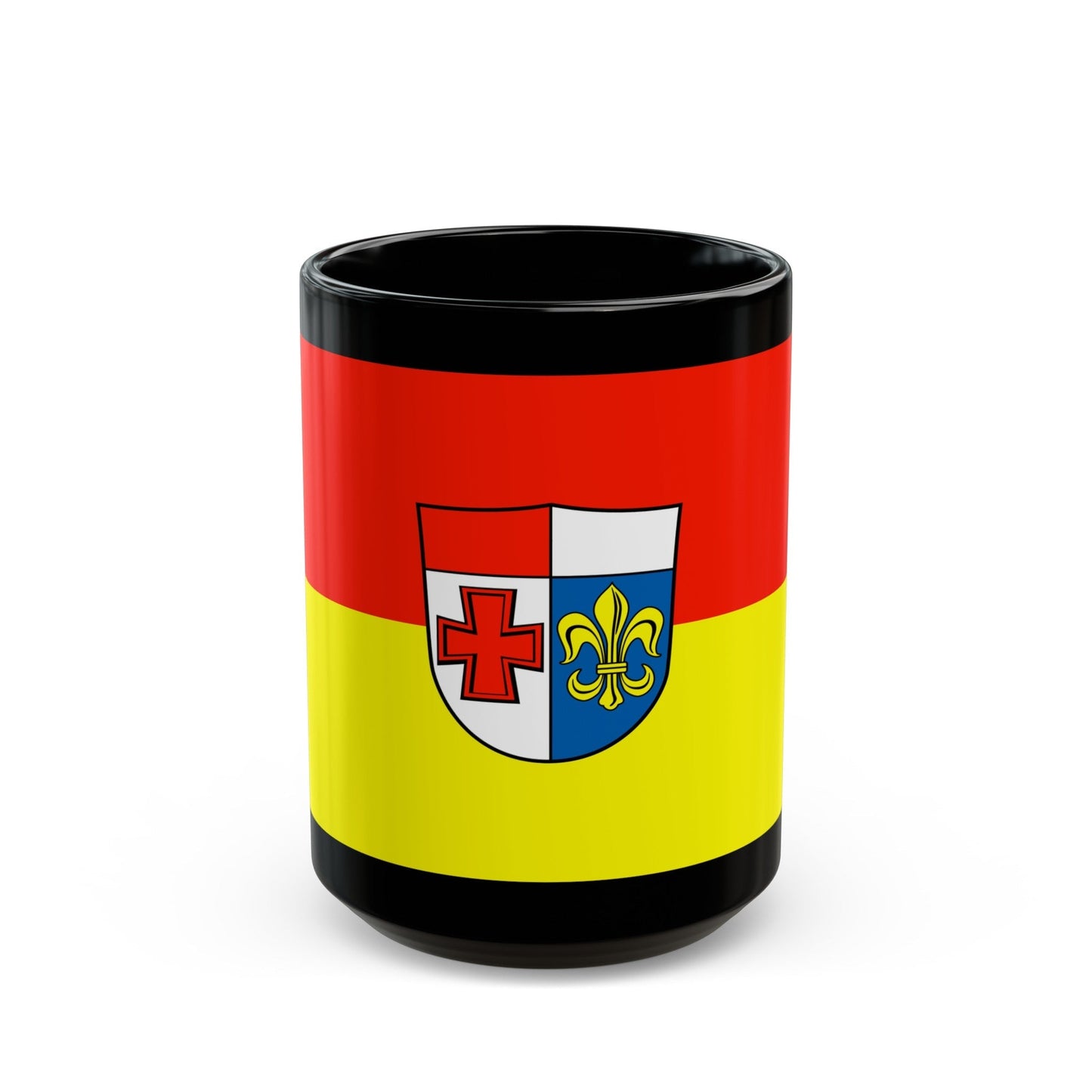 Flag of Augsburg Germany - Black Coffee Mug-15oz-The Sticker Space