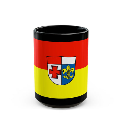 Flag of Augsburg Germany - Black Coffee Mug-15oz-The Sticker Space