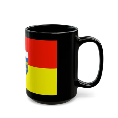 Flag of Augsburg Germany - Black Coffee Mug-The Sticker Space