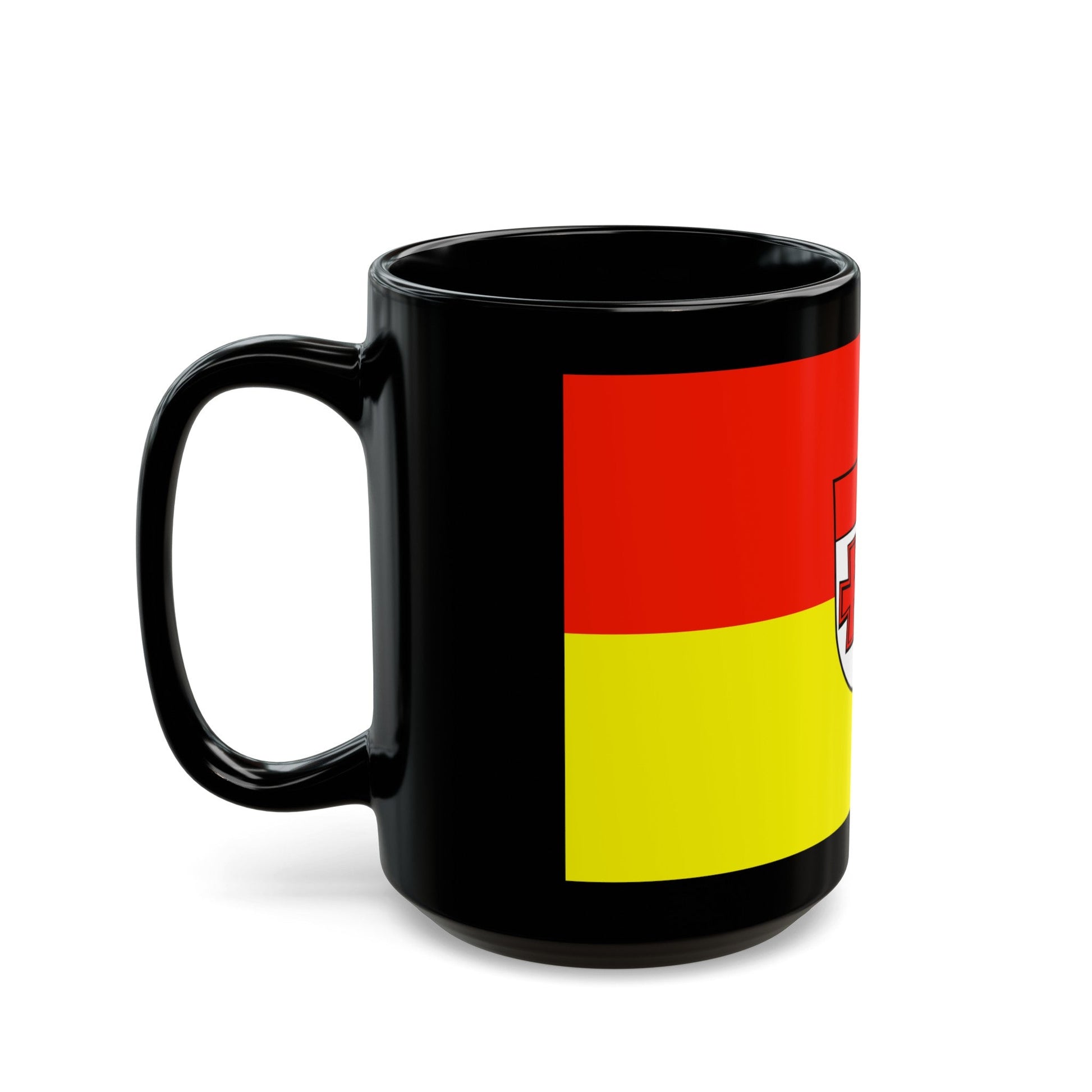 Flag of Augsburg Germany - Black Coffee Mug-The Sticker Space