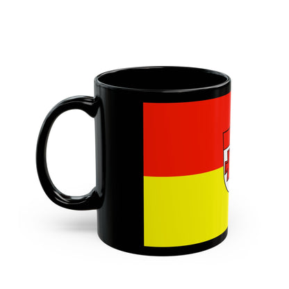 Flag of Augsburg Germany - Black Coffee Mug-The Sticker Space