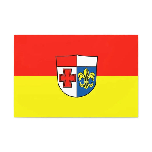 Flag of Augsburg Germany - Canvas Wall Art 36" x 24" 1.25" - The Sticker Space