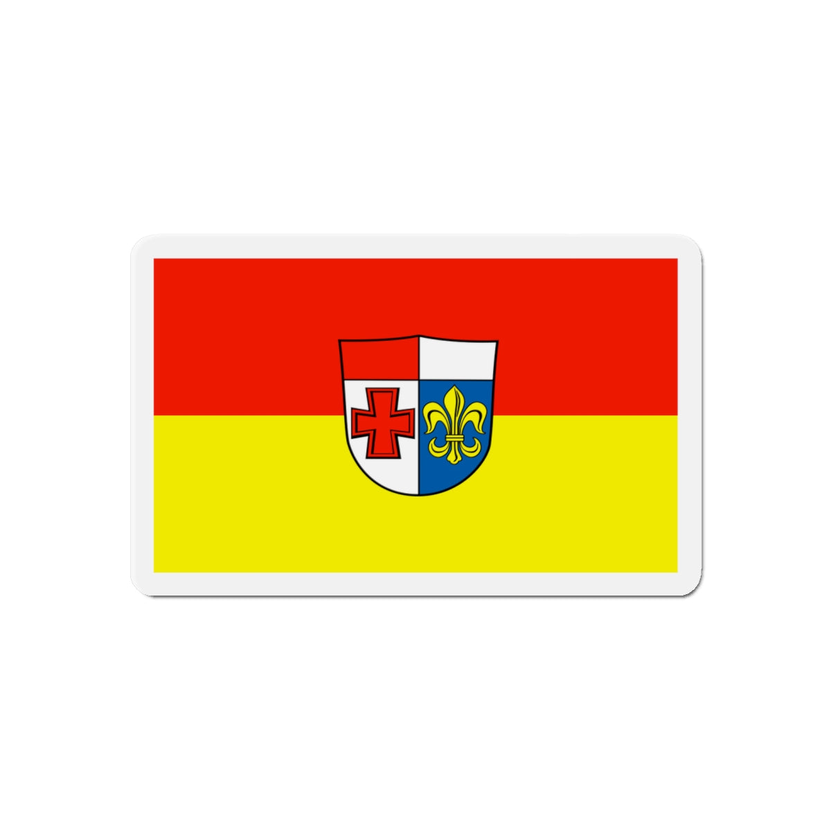 Flag of Augsburg Germany - Die-Cut Magnet-6 × 6"-The Sticker Space