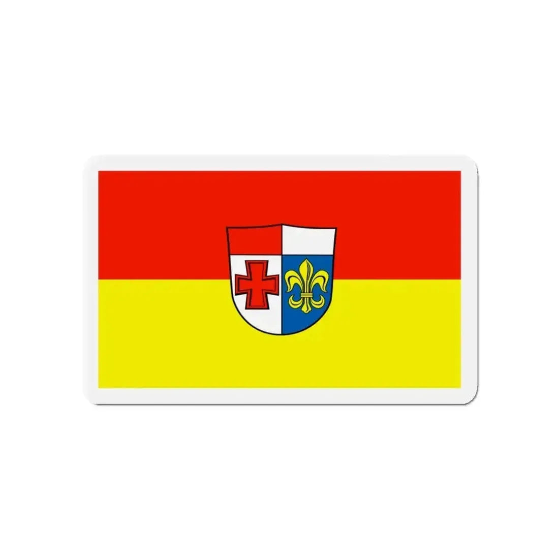 Flag of Augsburg Germany - Refrigerator Magnet - The Sticker Space