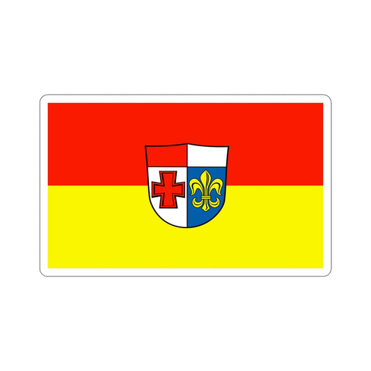 Flag of Augsburg Germany STICKER Vinyl Die-Cut Decal-6 Inch-The Sticker Space