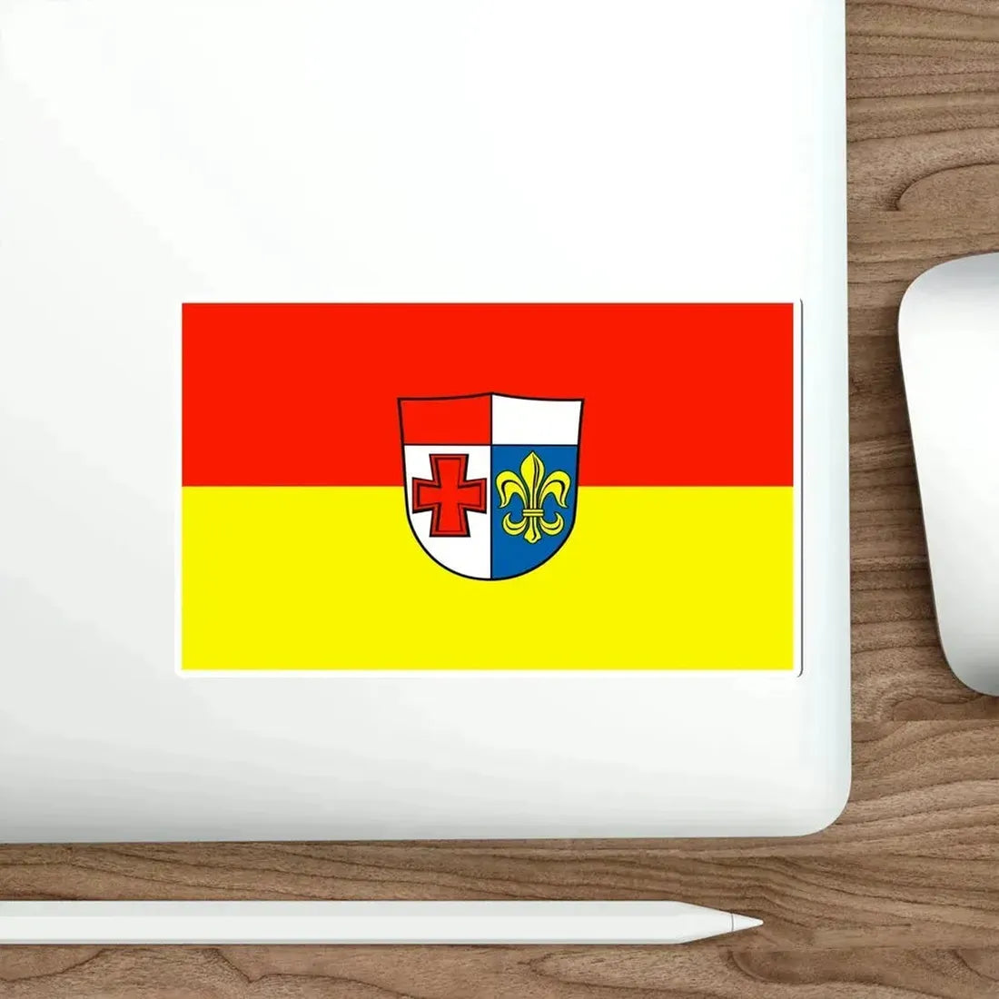 Flag of Augsburg Germany STICKER Vinyl Die-Cut Decal - The Sticker Space