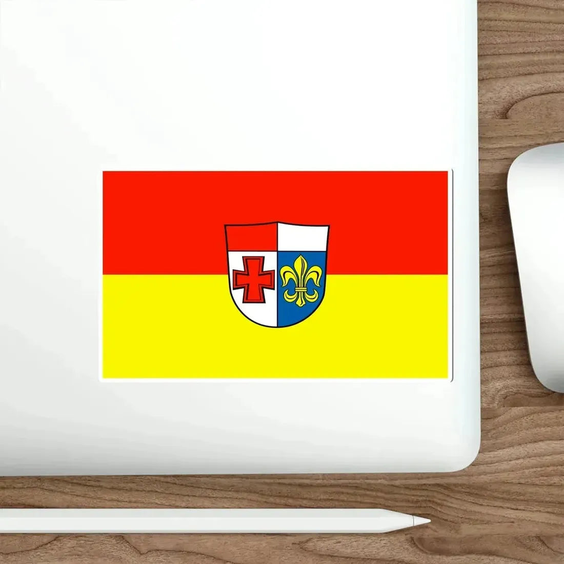 Flag of Augsburg Germany STICKER Vinyl Die-Cut Decal - The Sticker Space