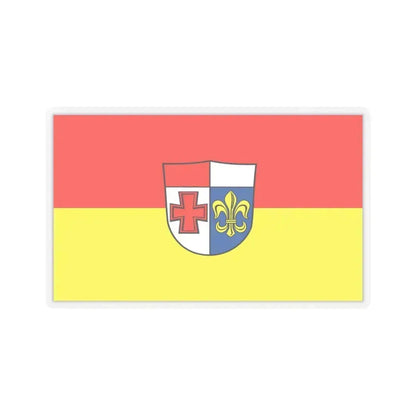 Flag of Augsburg Germany - STICKER Vinyl Kiss-Cut Decal 3 Inch Transparent - The Sticker Space