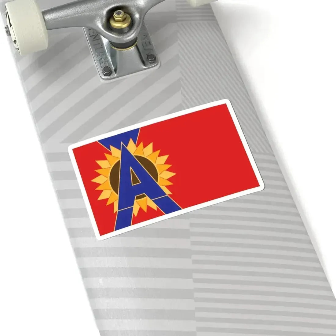 Flag of Augusta Kansas (United States) STICKER Vinyl Kiss-Cut Decal - The Sticker Space