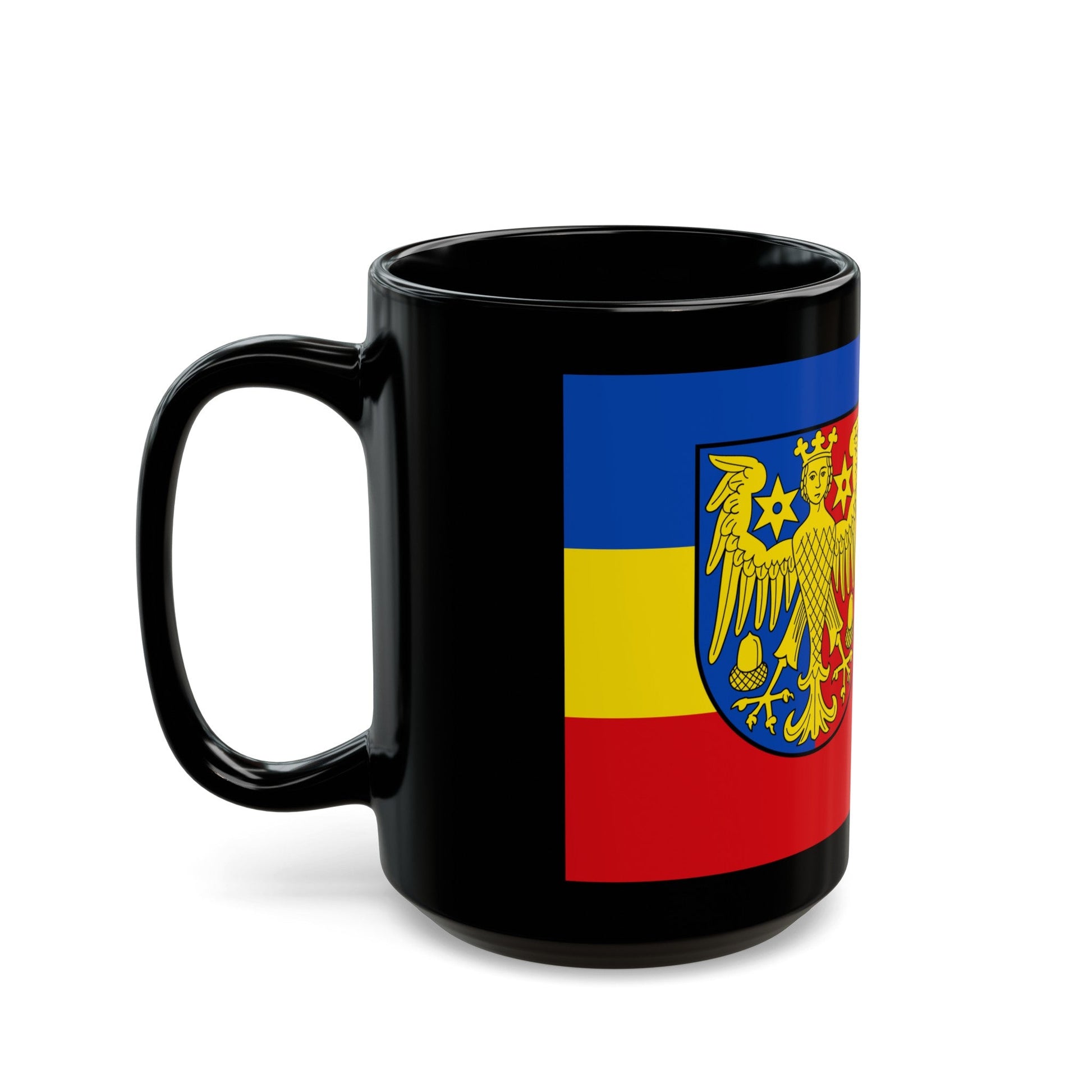 Flag of Aurich Germany - Black Coffee Mug-The Sticker Space