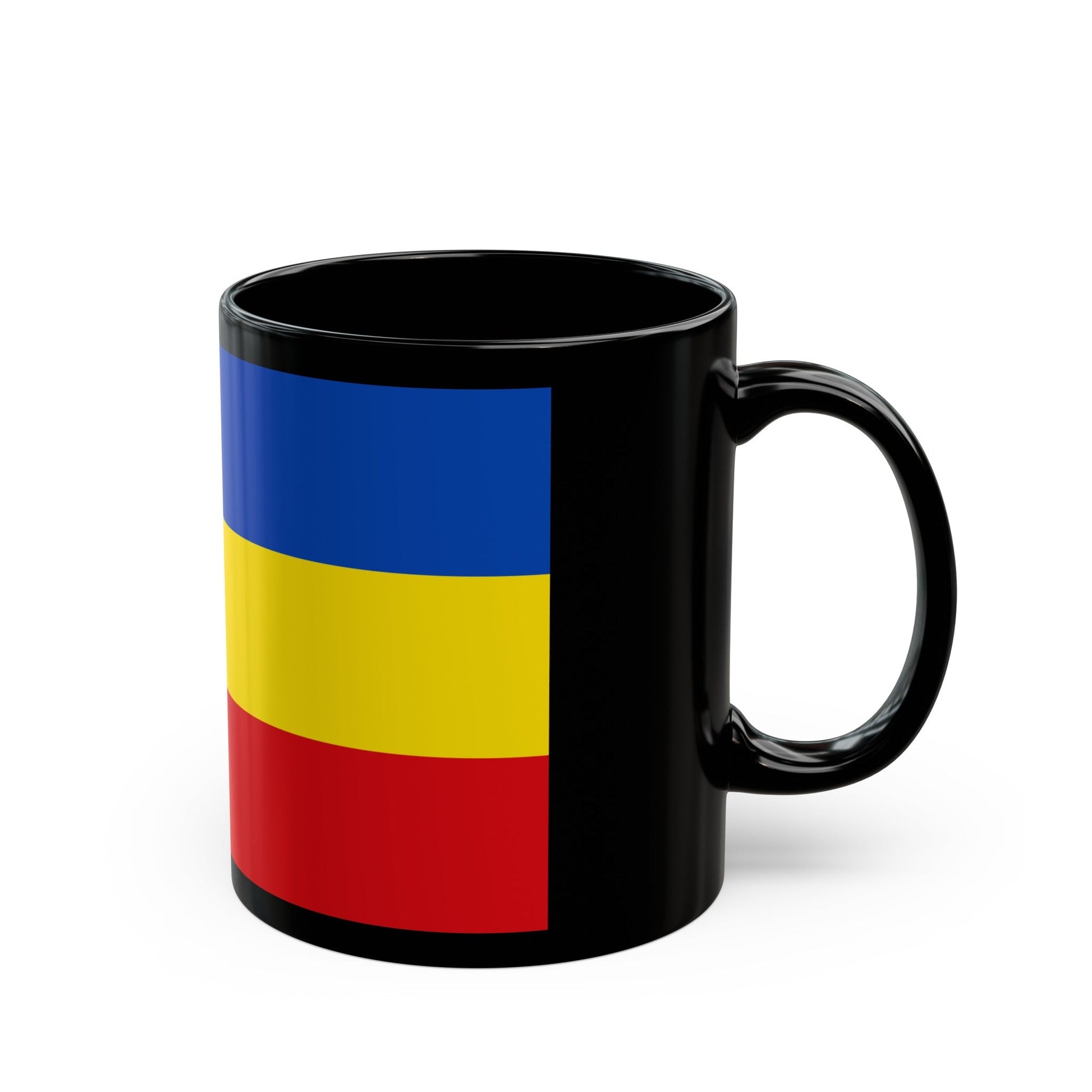 Flag of Aurich Germany - Black Coffee Mug-The Sticker Space