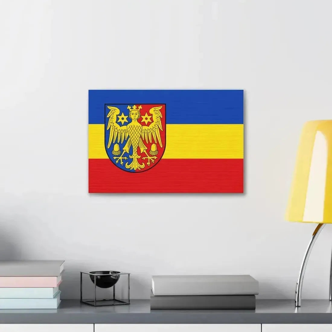 Flag of Aurich Germany - Canvas Wall Art - The Sticker Space