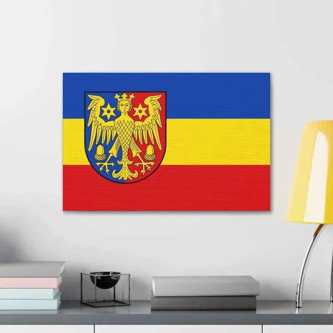 Flag of Aurich Germany - Canvas Wall Art - The Sticker Space