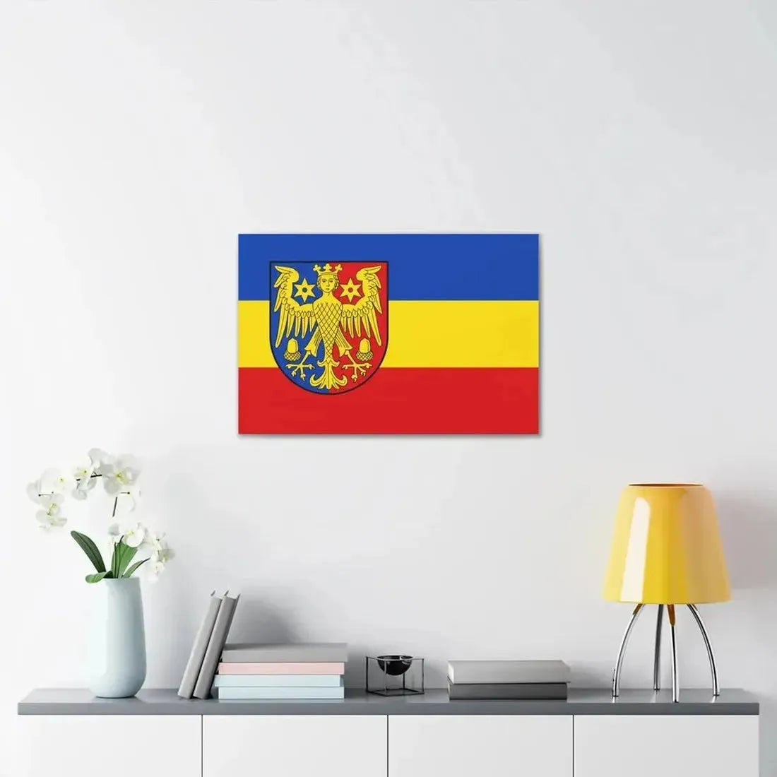 Flag of Aurich Germany - Canvas Wall Art - The Sticker Space