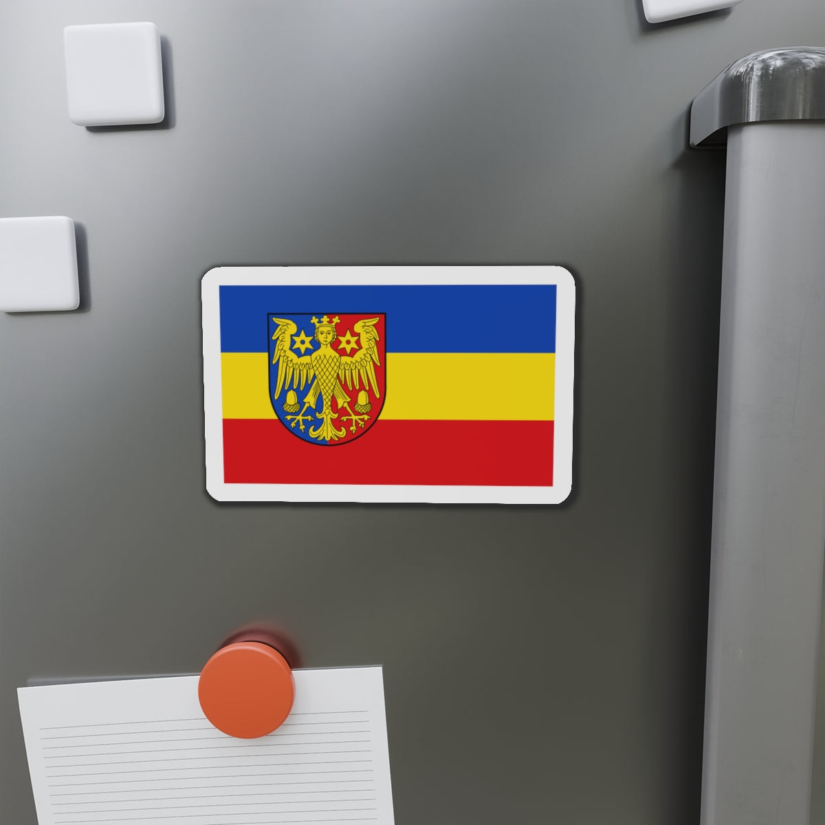 Flag of Aurich Germany - Die-Cut Magnet-The Sticker Space