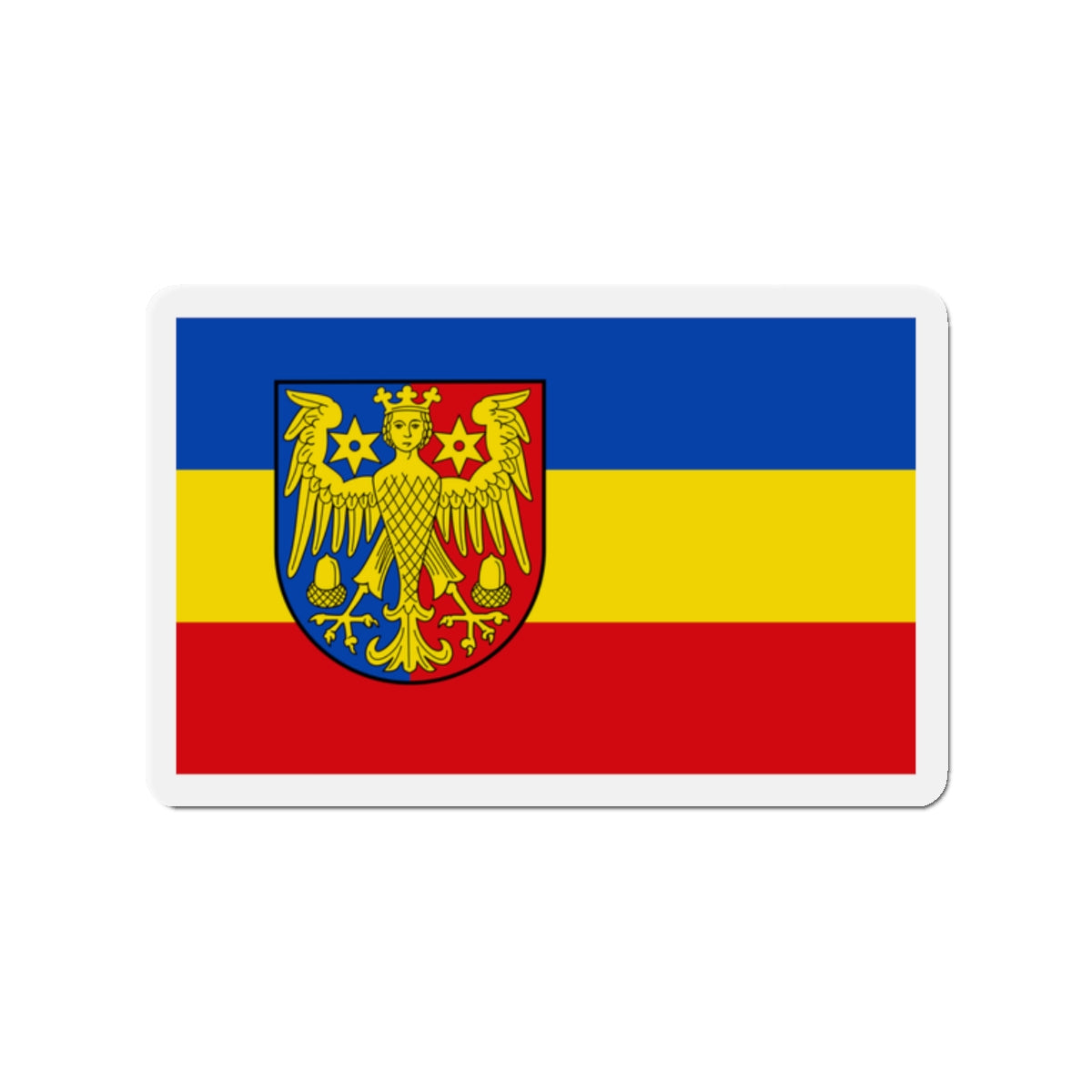 Flag of Aurich Germany - Die-Cut Magnet-2" x 2"-The Sticker Space