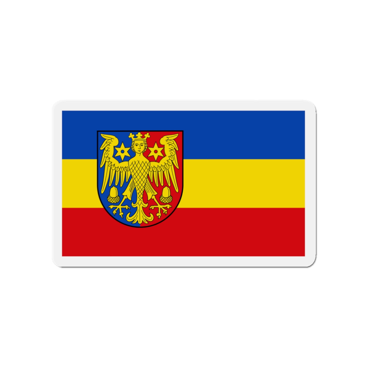 Flag of Aurich Germany - Die-Cut Magnet-3" x 3"-The Sticker Space