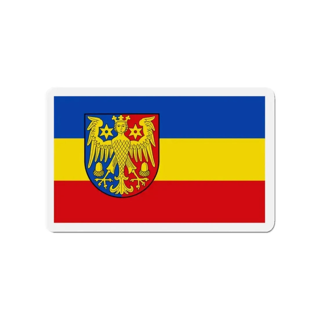 Flag of Aurich Germany - Refrigerator Magnet 3 Inch - The Sticker Space