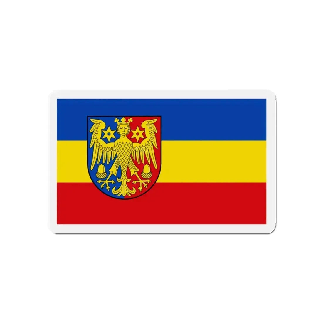 Flag of Aurich Germany - Refrigerator Magnet 4 Inch - The Sticker Space