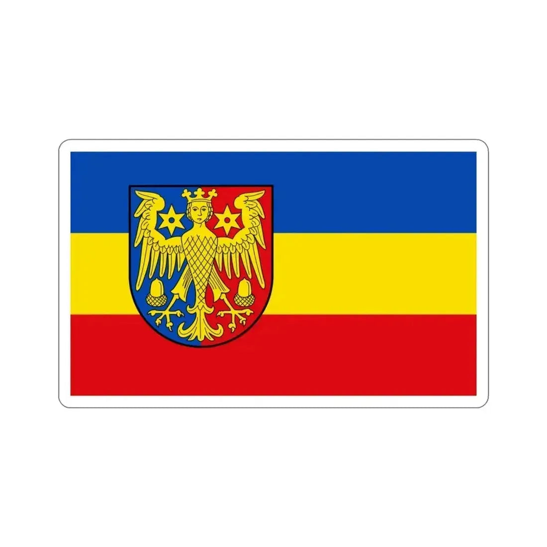 Flag of Aurich Germany STICKER Vinyl Die-Cut Decal 3 Inch - The Sticker Space