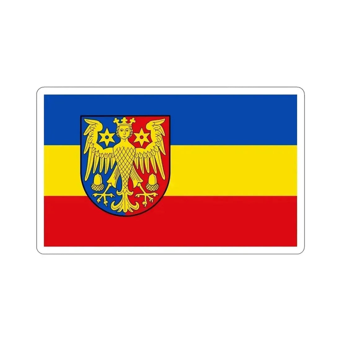 Flag of Aurich Germany STICKER Vinyl Die-Cut Decal 6 Inch - The Sticker Space