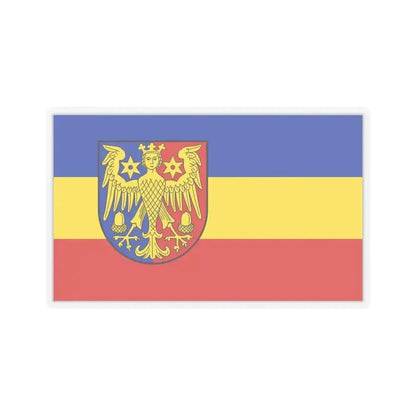 Flag of Aurich Germany - STICKER Vinyl Kiss-Cut Decal 3 Inch Transparent - The Sticker Space