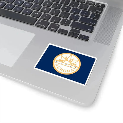 Flag of Aurora Colorado (United States) STICKER Vinyl Kiss-Cut Decal - The Sticker Space