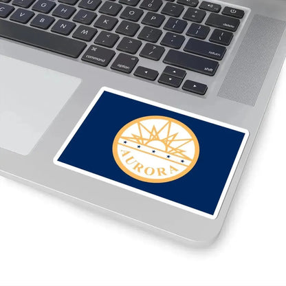 Flag of Aurora Colorado (United States) STICKER Vinyl Kiss-Cut Decal - The Sticker Space