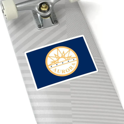 Flag of Aurora Colorado (United States) STICKER Vinyl Kiss-Cut Decal - The Sticker Space