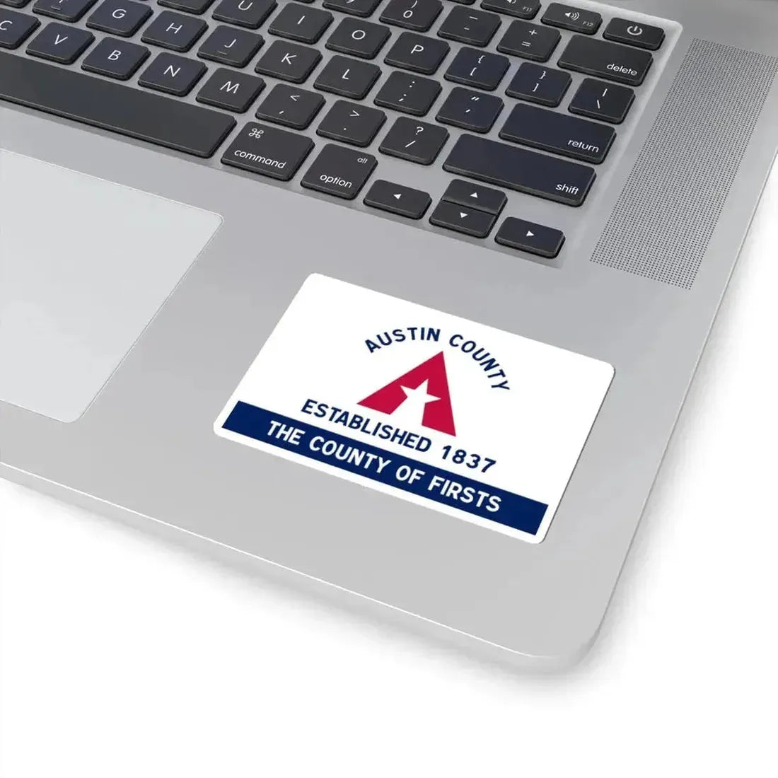 Flag of Austin County Texas (United States) STICKER Vinyl Kiss-Cut Decal - The Sticker Space