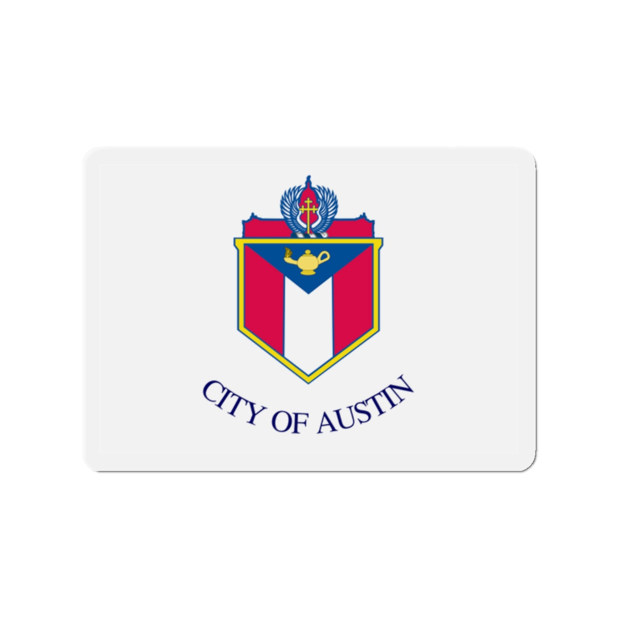 Flag of Austin Texas - Die-Cut Magnet-2" x 2"-The Sticker Space