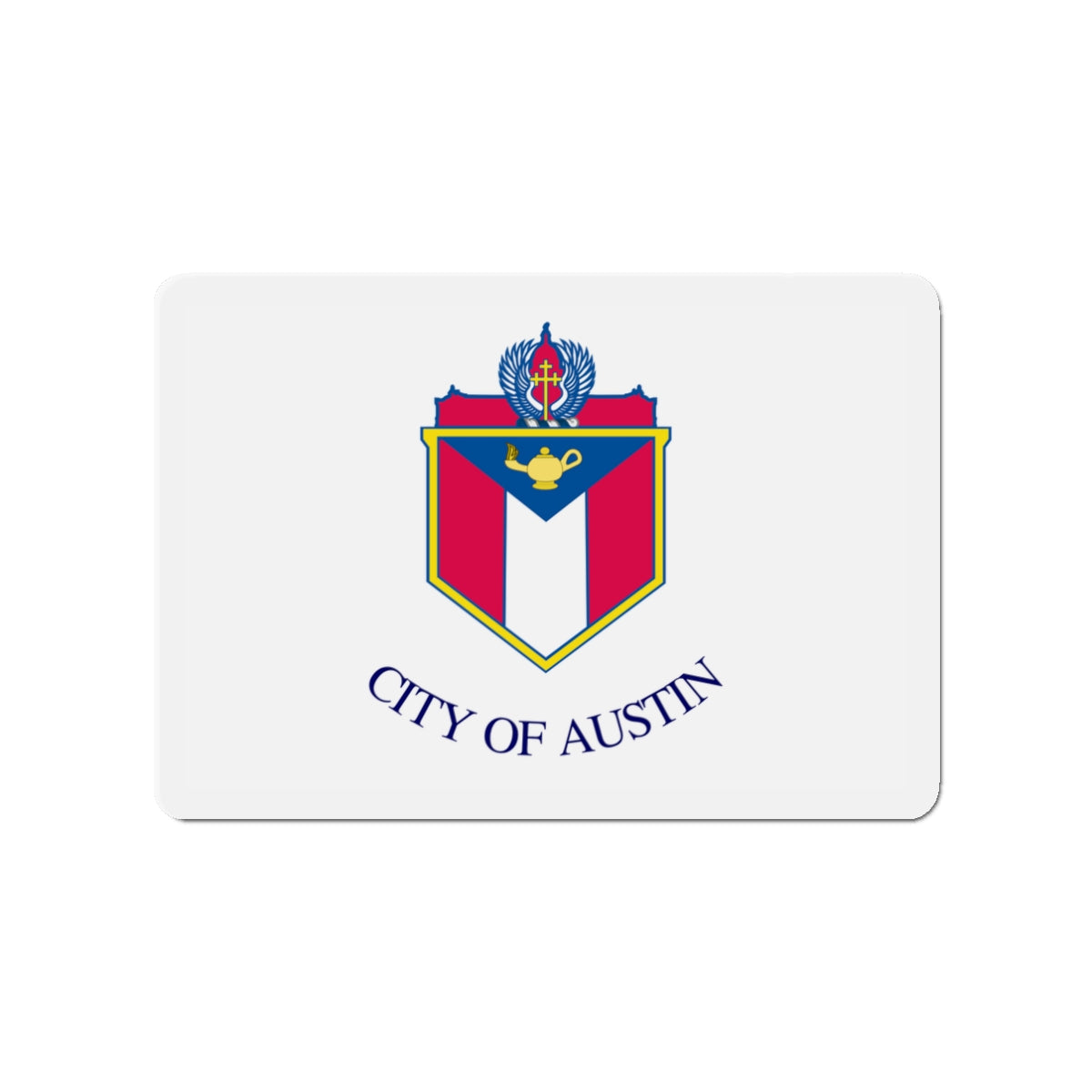 Flag of Austin Texas - Die-Cut Magnet-3" x 3"-The Sticker Space