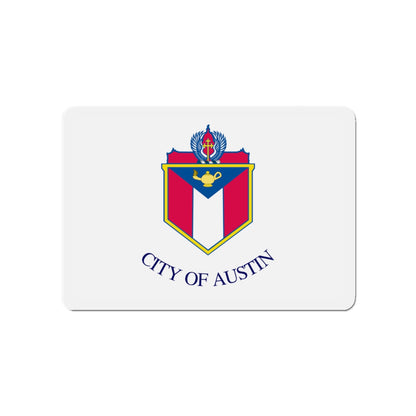 Flag of Austin Texas - Die-Cut Magnet-4" x 4"-The Sticker Space