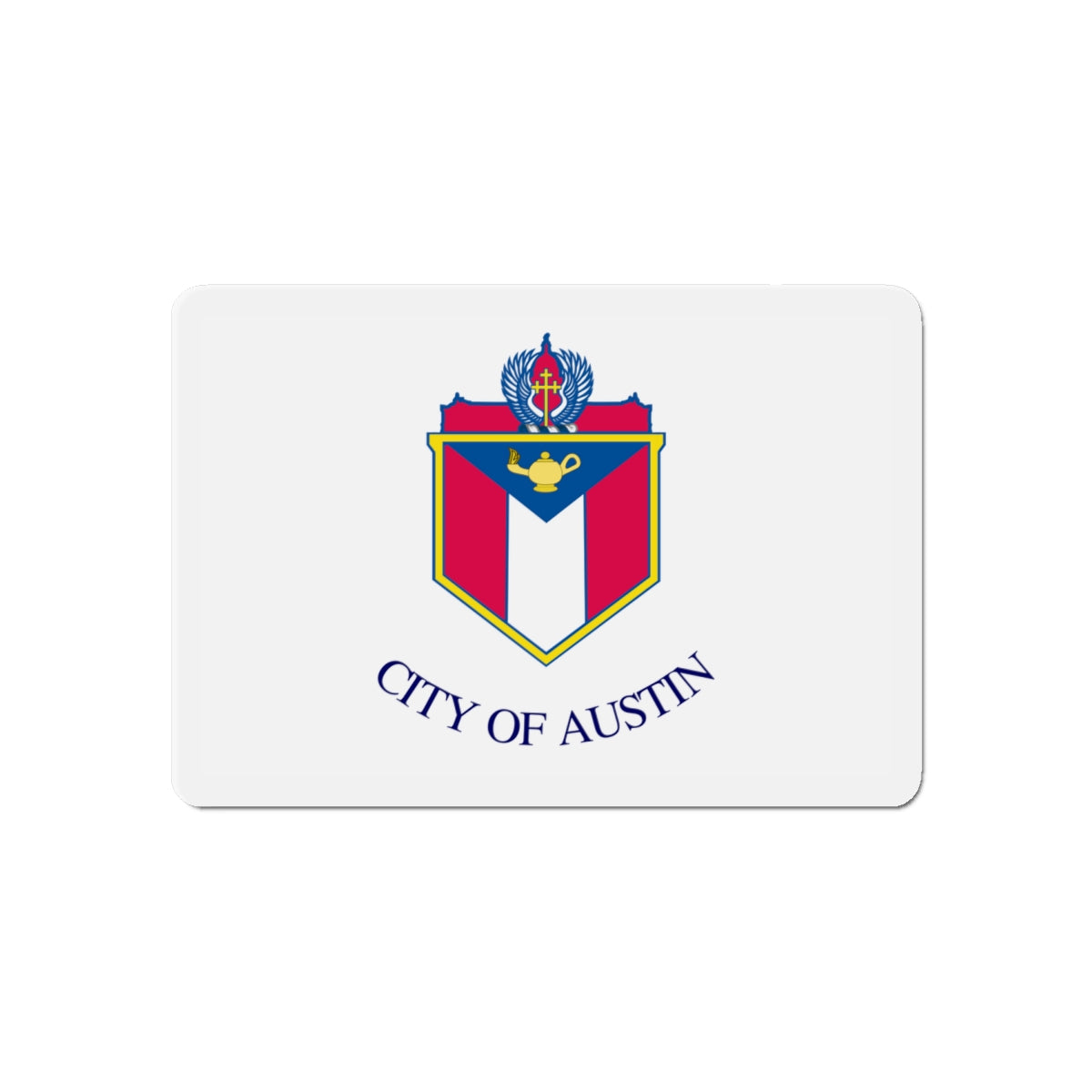 Flag of Austin Texas - Die-Cut Magnet-6 × 6"-The Sticker Space