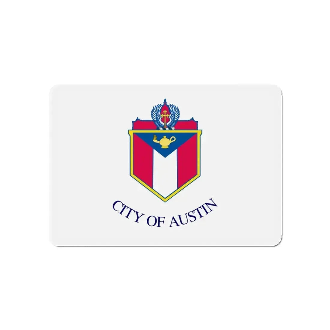 Flag of Austin Texas - Refrigerator Magnet 4 Inch - The Sticker Space