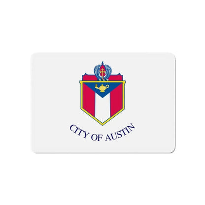 Flag of Austin Texas - Refrigerator Magnet 4 Inch - The Sticker Space