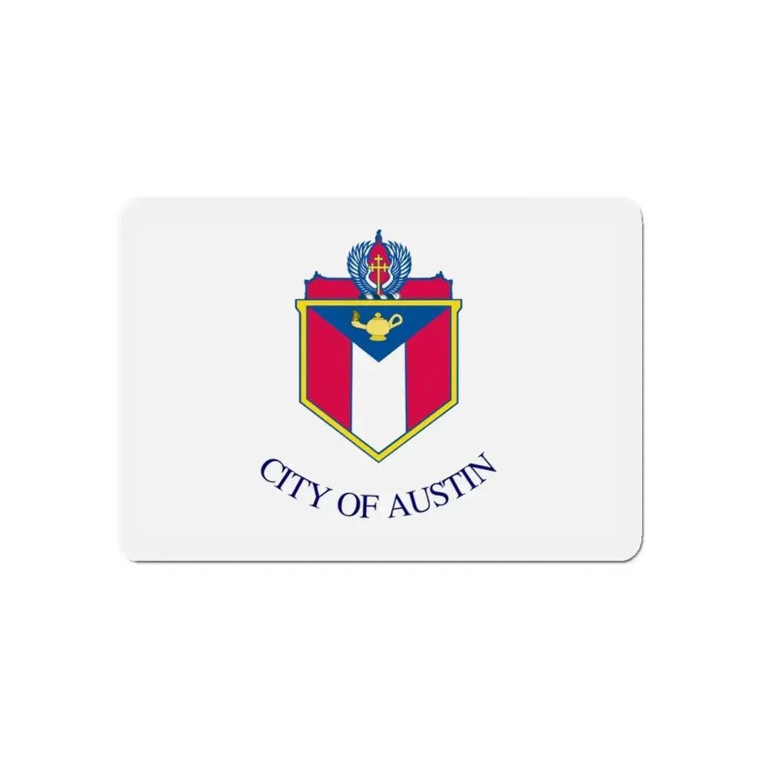 Flag of Austin Texas - Refrigerator Magnet 5 Inch - The Sticker Space